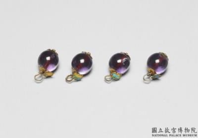 图片[2]-Purple glass button.-China Archive